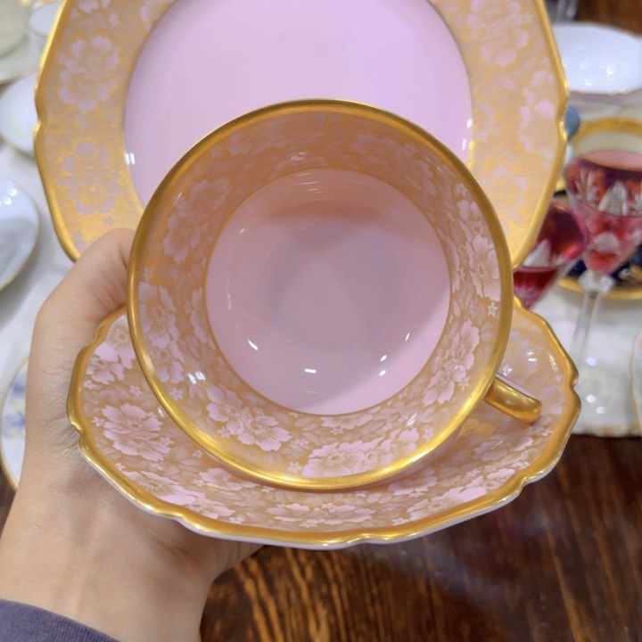 摆件欧洲中古瓷器好看冲鸭！
