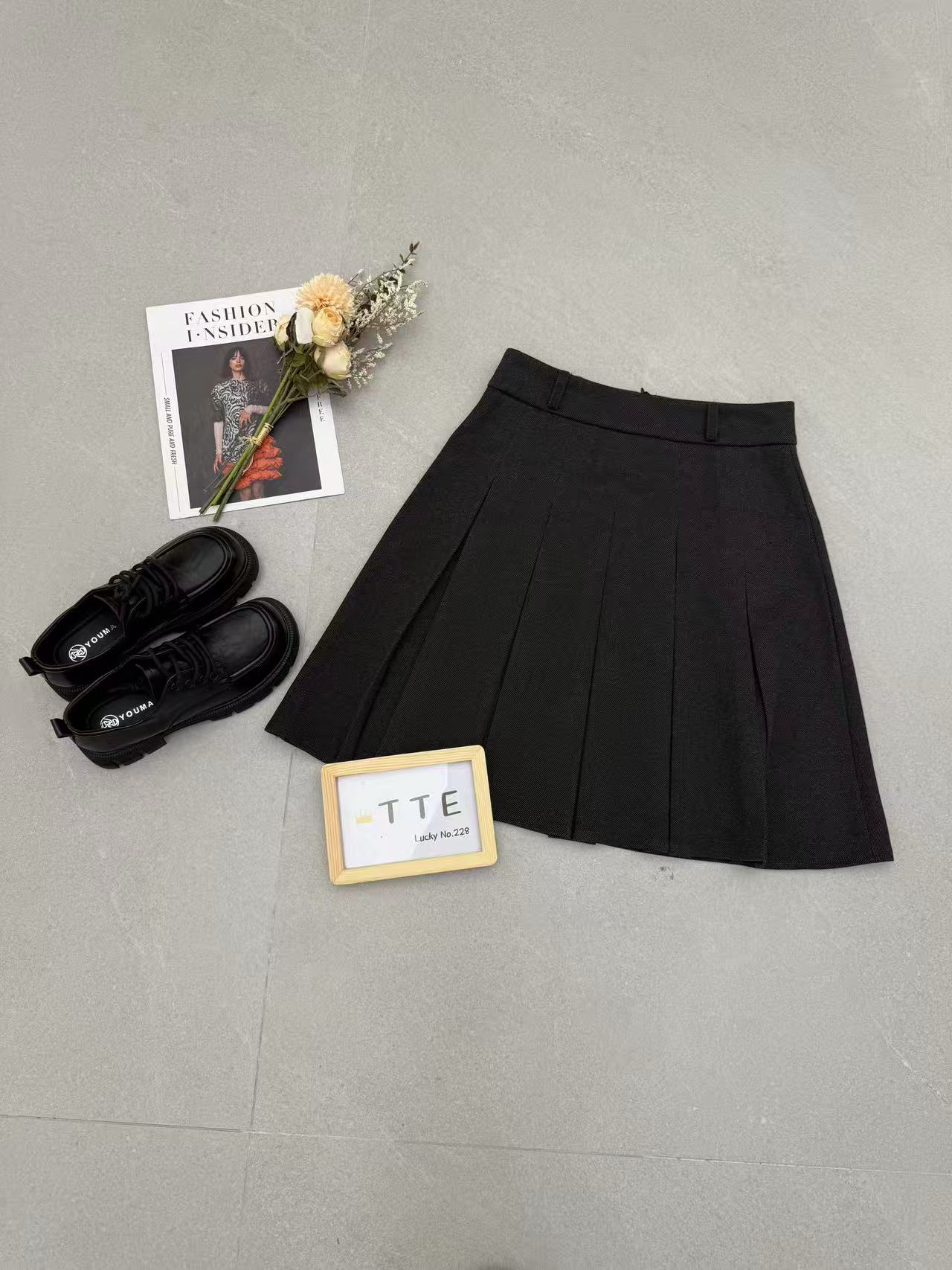 【TTE严选】2025冬装9280百褶中长裙（1113-05）