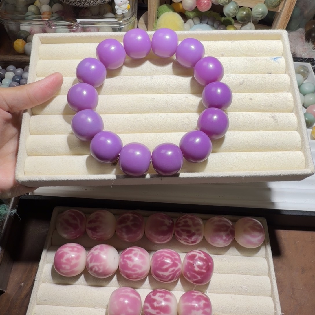 吊坠菩提根/象牙果卡23微紫色