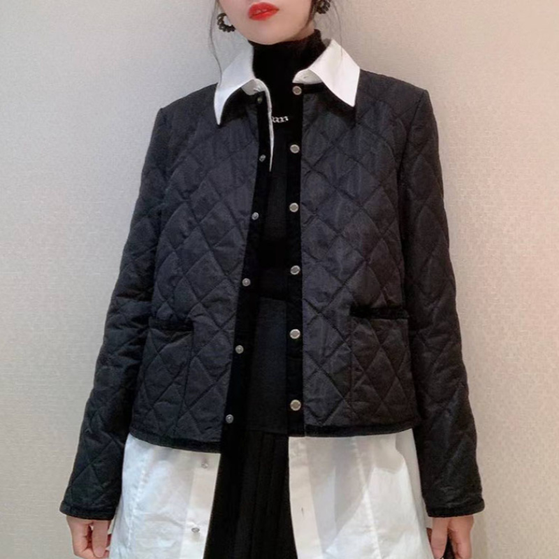 {专柜正品}商场同款新新美拉德单排长袖圆领菱格小香风1400512