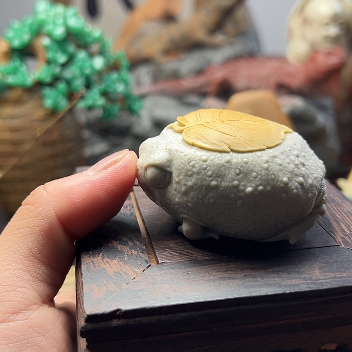 东北石松花石摆件