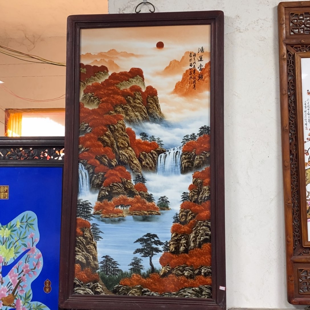 瓷120*66 景德镇瓷板画柴窑烧制