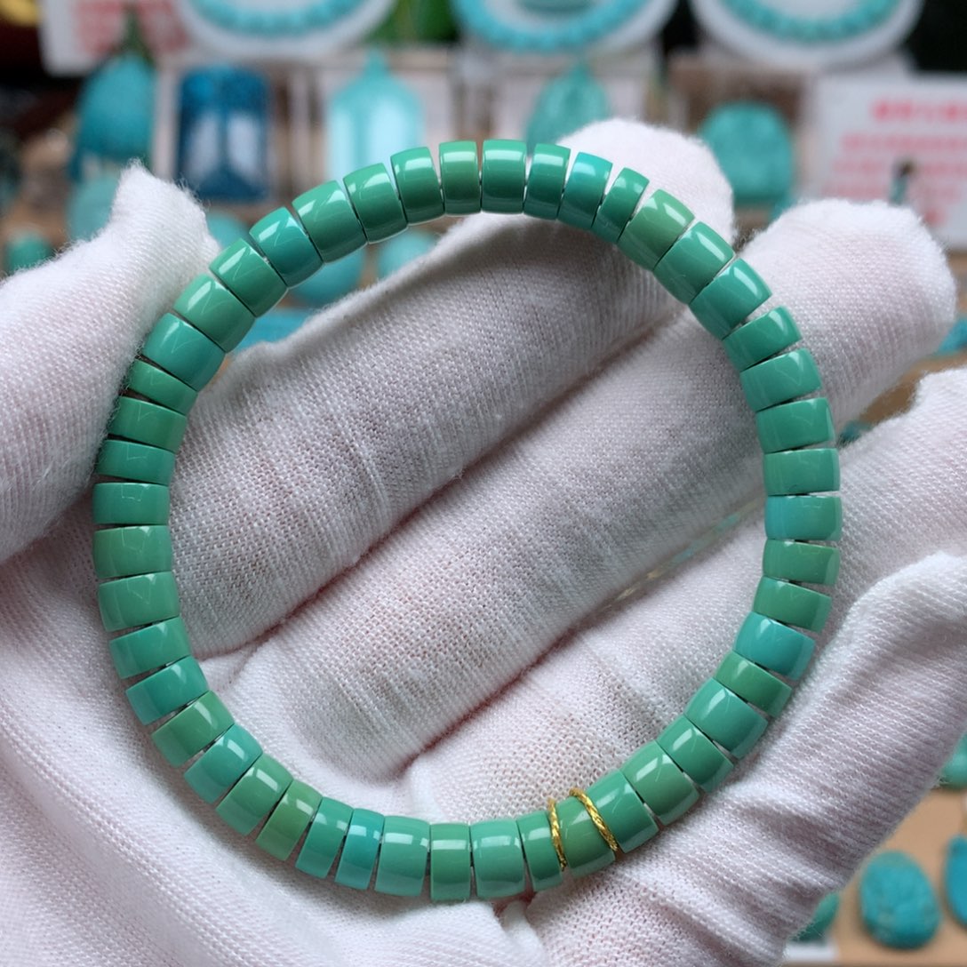 绿松石未镶嵌珠宝奇石6.5mm