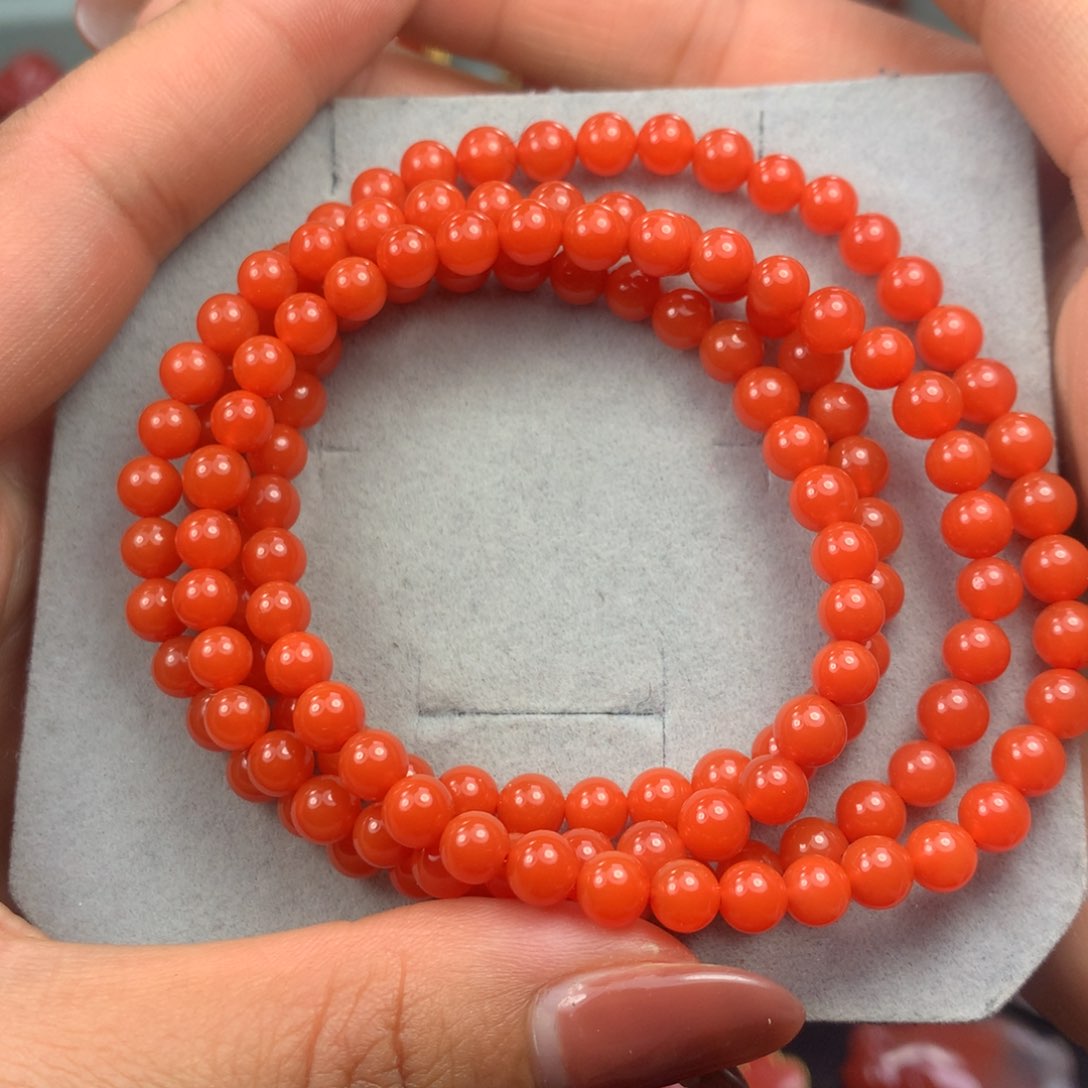 南红玛瑙手串未镶嵌