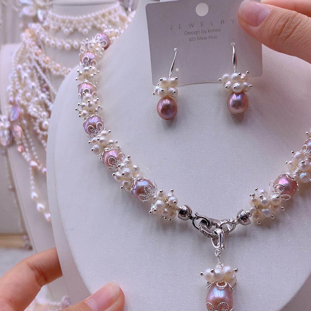 耳饰未镶嵌淡水珍珠项链