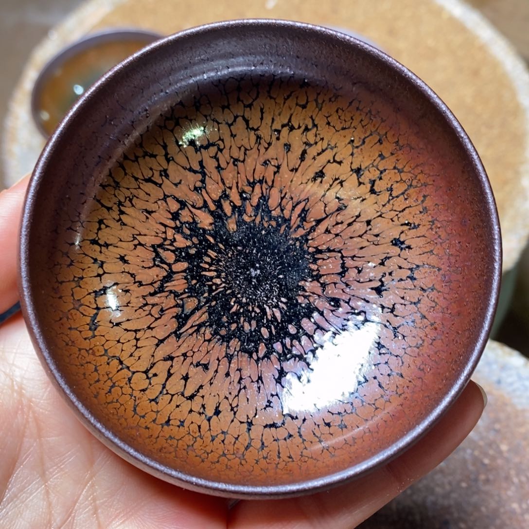 茶盏自然还原柴烧直播间