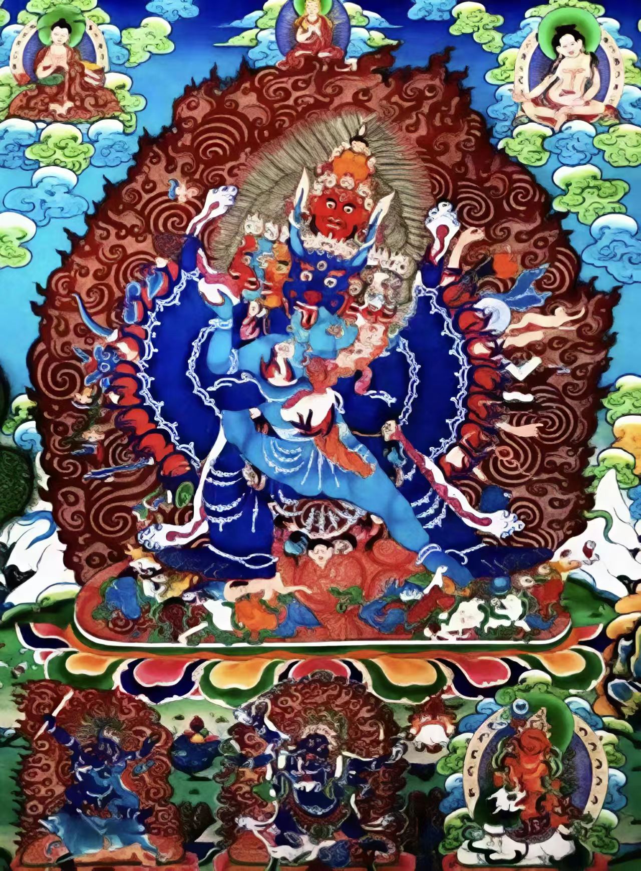 唐卡大威德金刚TK16052