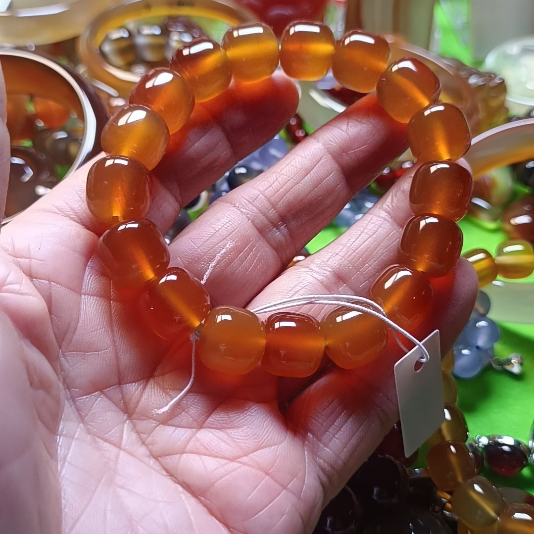 用***5玛瑙/玉髓未镶嵌手链
