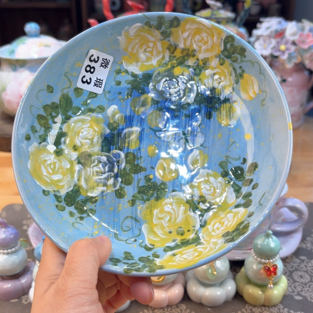 景德镇手绘高温釉下彩陶瓷茶具