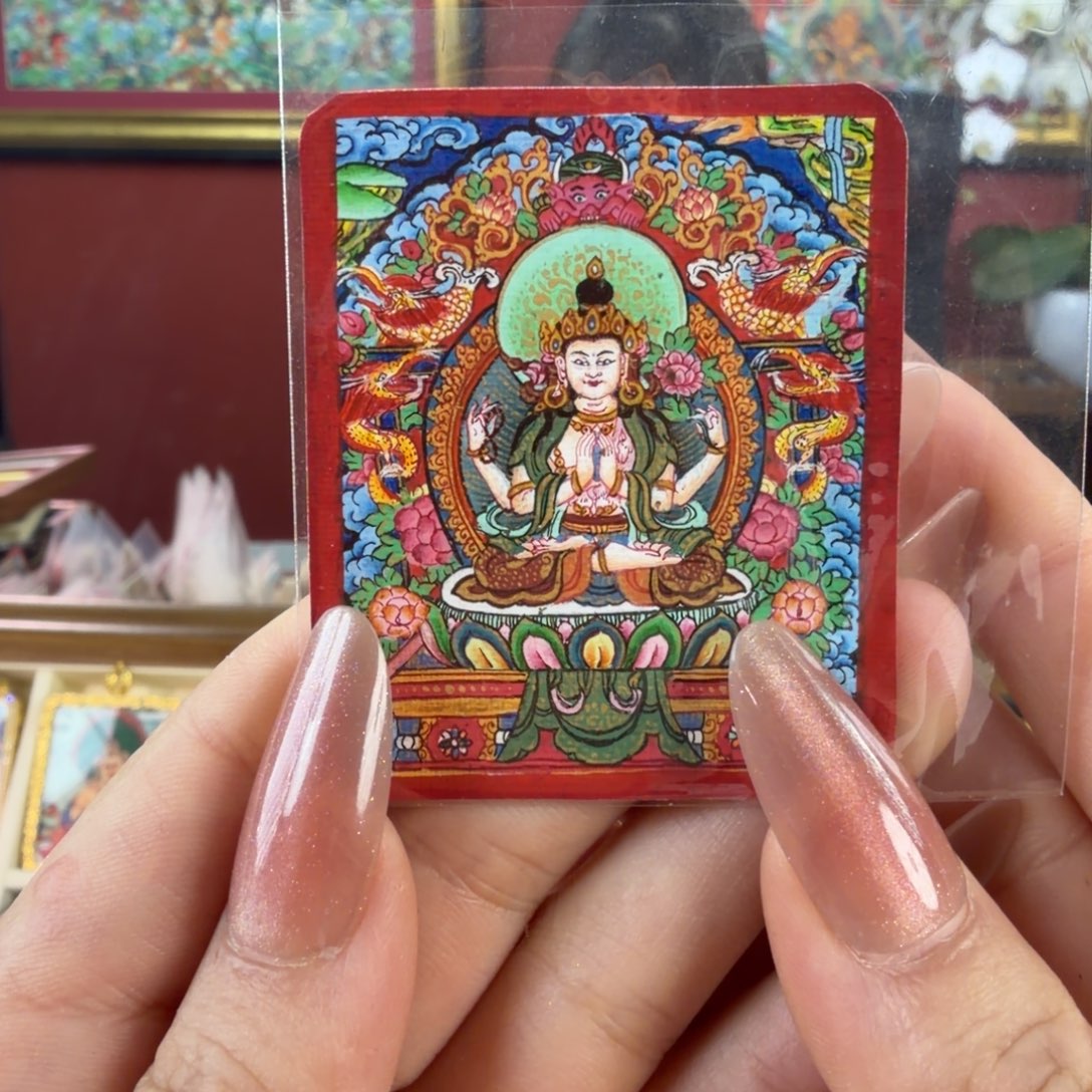 吊坠四臂鼠本拉萨画师手绘