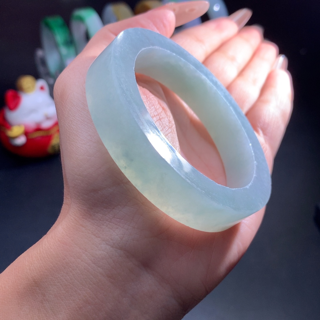 定制翡翠未镶嵌53到55有瑕疵