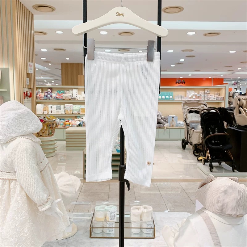 kz868韩国童装夏宝宝纯色舒适透气打底裤