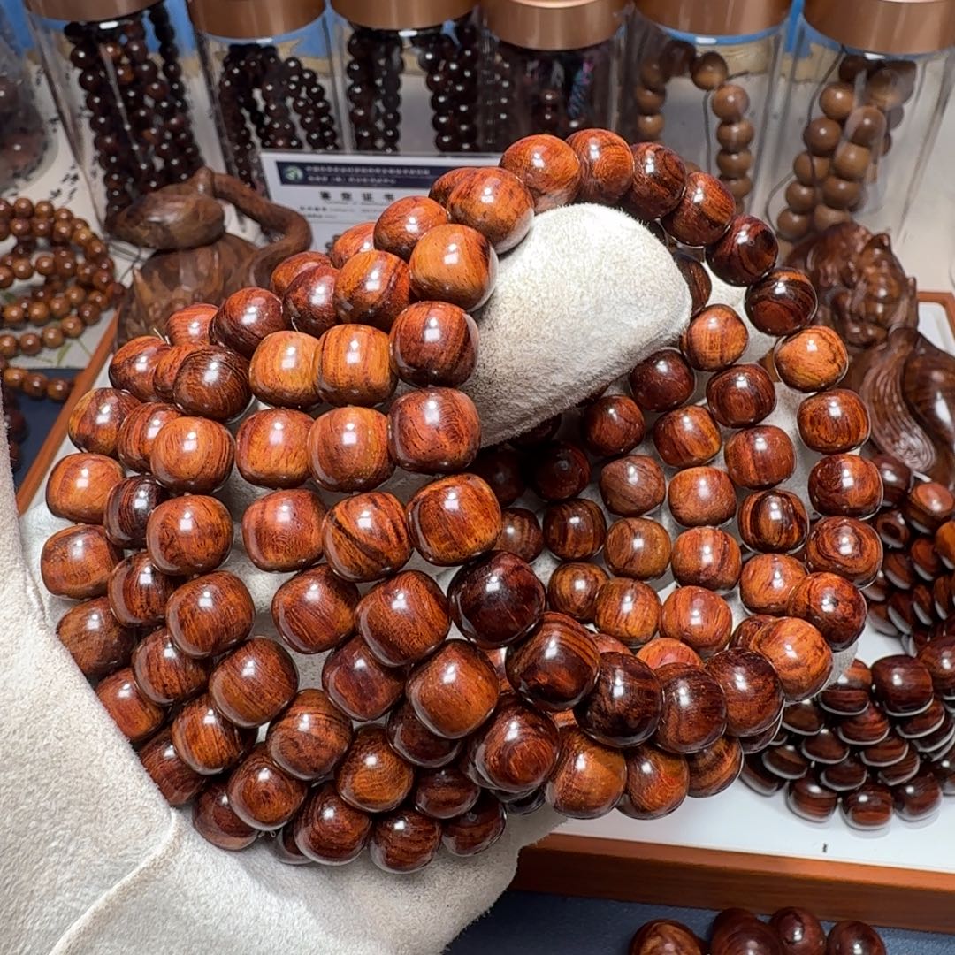 手串/手链黄花梨/降香黄檀海南黄花梨精工9.5✖️10黄褐色老油梨