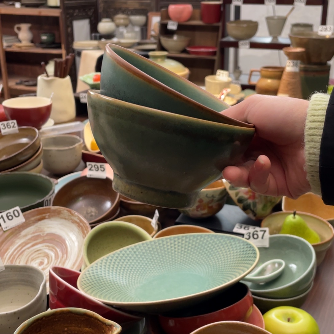 瓷片一对景德镇手工手作福利款福利