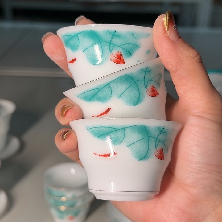 冰种专场竹节杯三个一组55