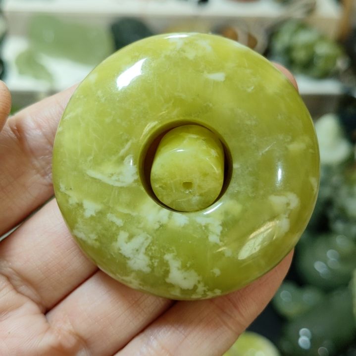 岫玉平安扣未镶嵌