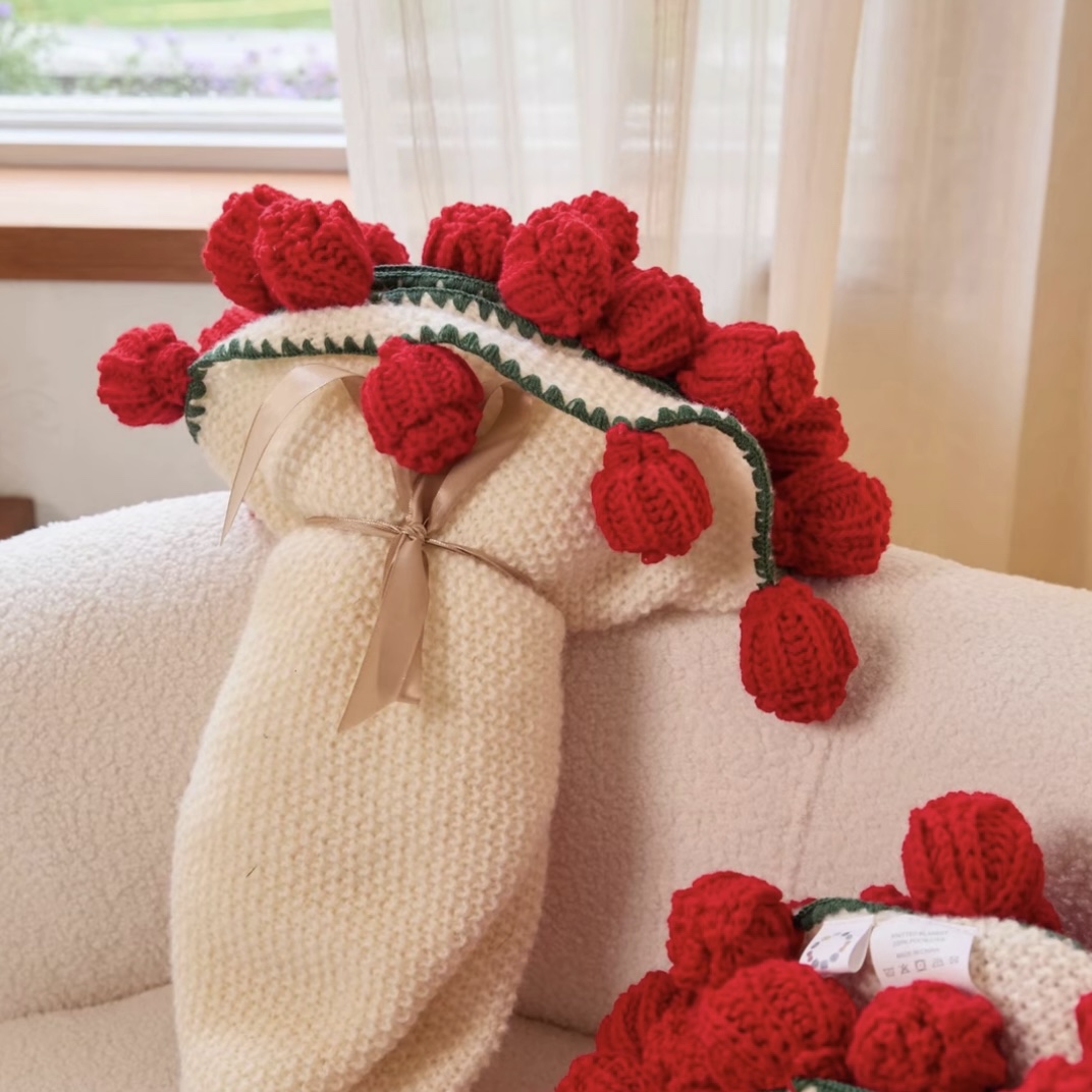  【花束毛毯】亲肤柔软可机洗 （颜色不.挑）夏凉被空调被