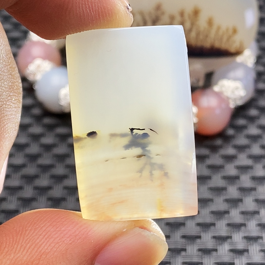 黑***哥玛瑙/玉髓未镶嵌吊坠(不含链)