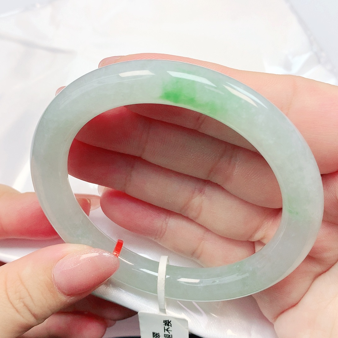 翡翠未镶嵌手镯天然缅甸翡翠A货337