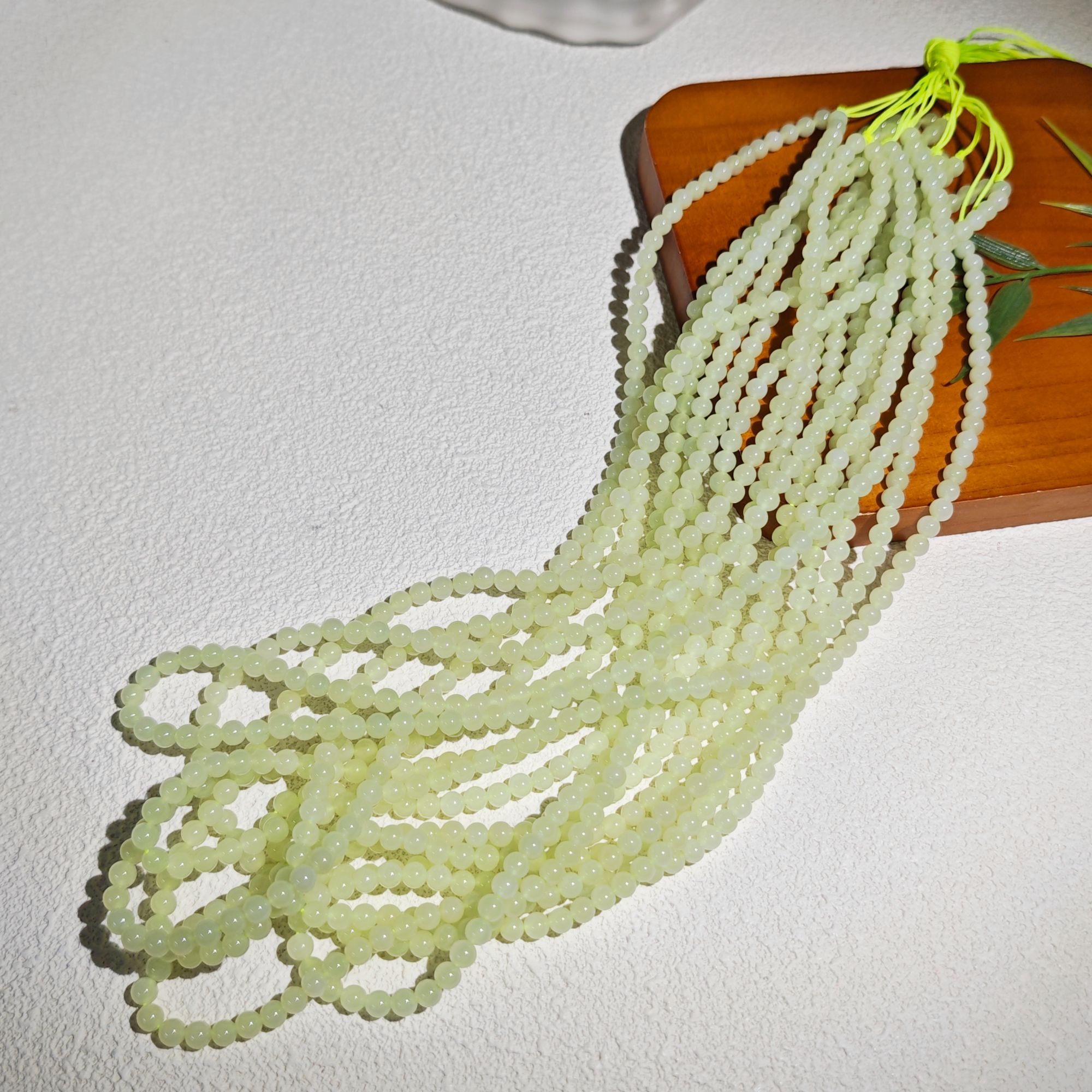 和田玉 精品高冰卡5 108小米珠 多样性发货 拍一发一 H596