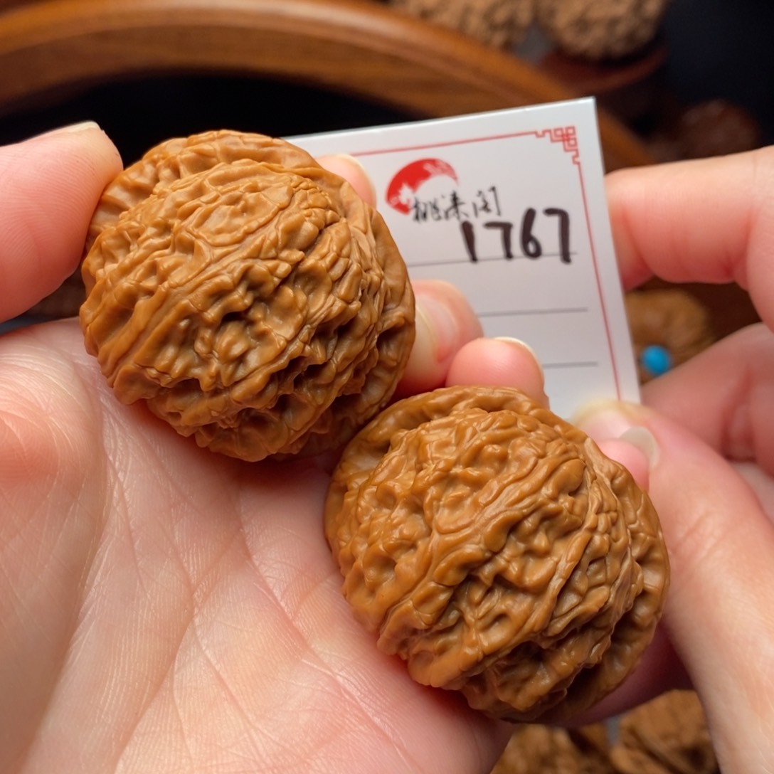 把件文玩核桃43白狮子1767号