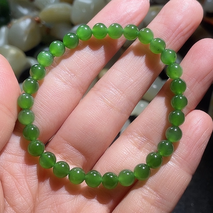 未镶嵌手链和田玉黄*