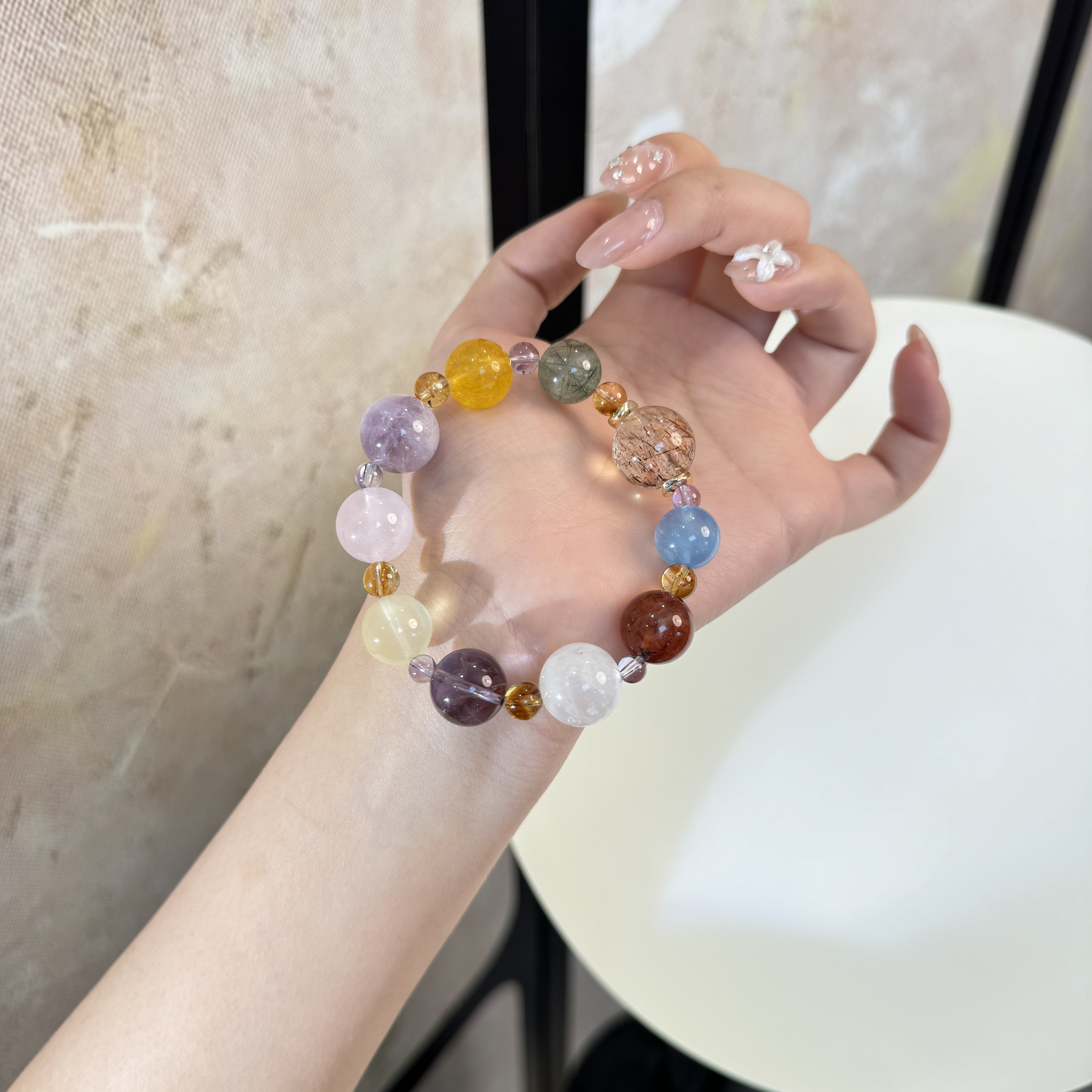 D*梦色环游*天然水晶手串 H3-2