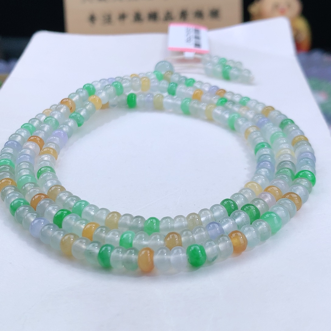 翡翠手链未镶嵌卡4.6