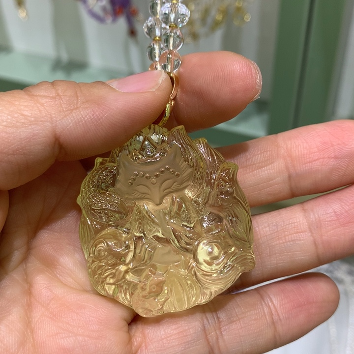 水晶颈饰未镶嵌天然