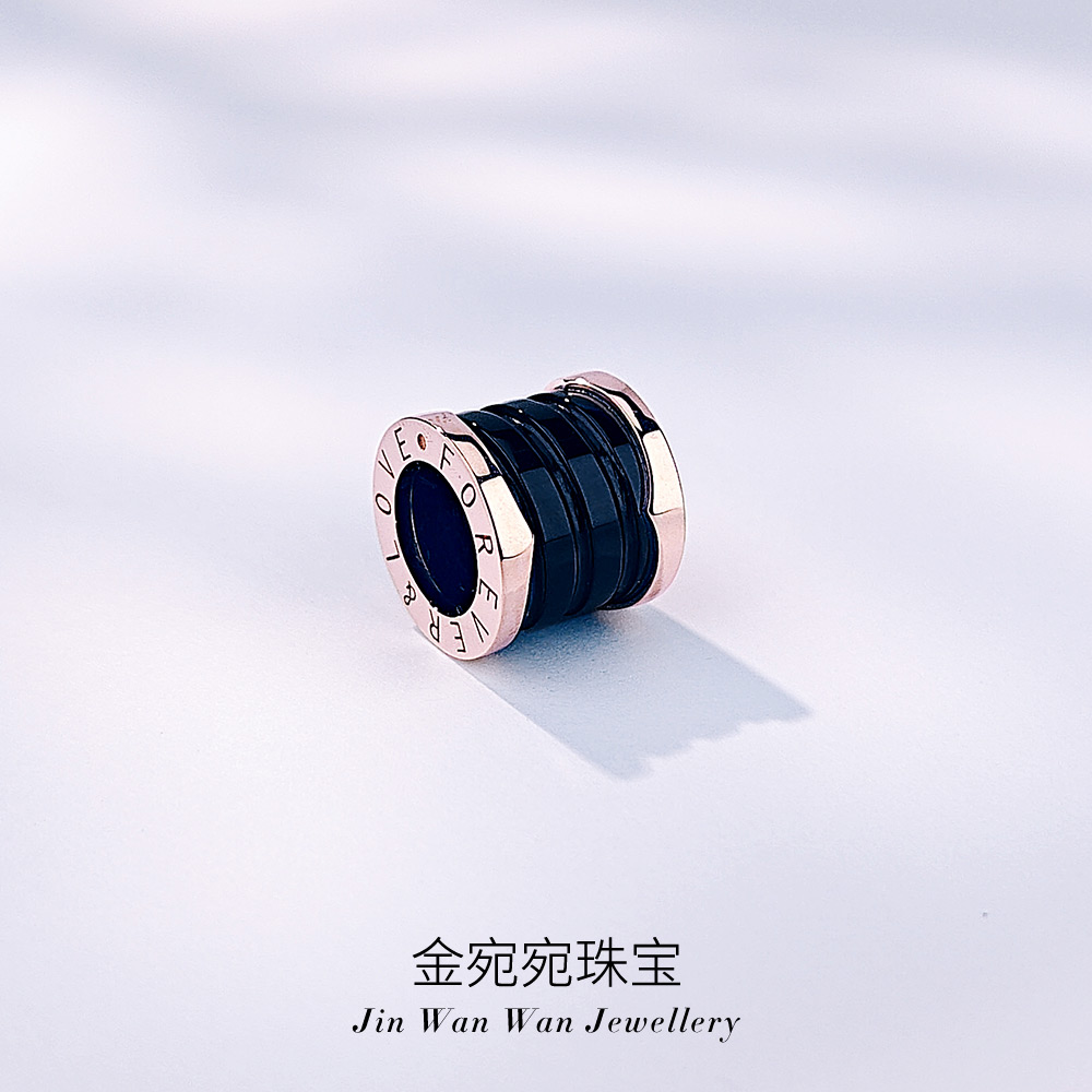 【倒模】18K黑玛瑙路路通吊坠时尚经典气质