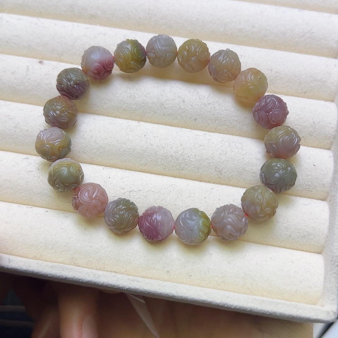玛瑙/玉髓未镶嵌定制手串
