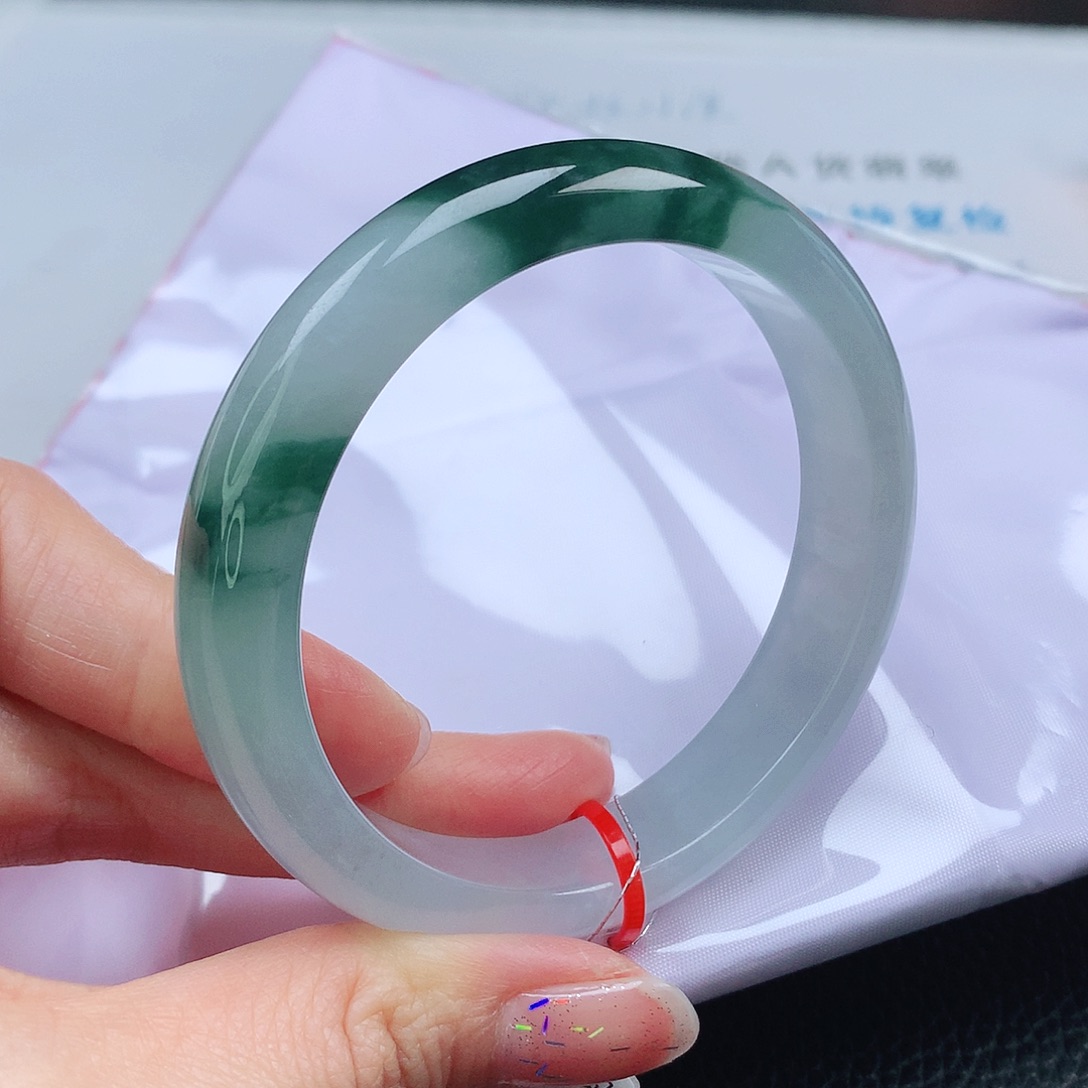 翡翠手镯未镶嵌谜*57圈