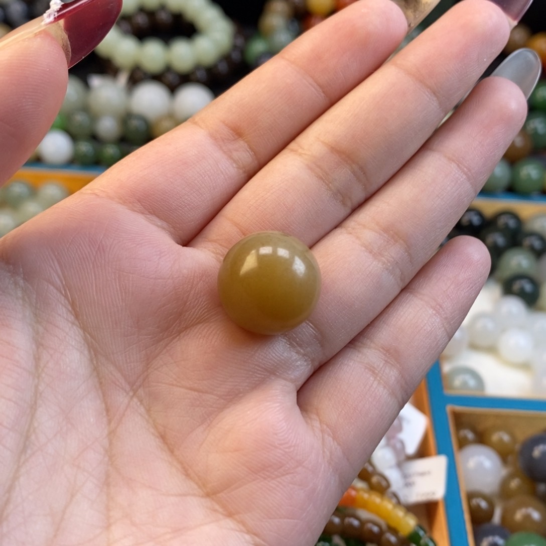 和田玉福利且末糖单珠未镶嵌z 16
