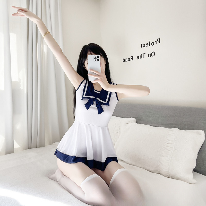 夜如梦OL制服性感学生装诱惑镂空内衣角色扮演