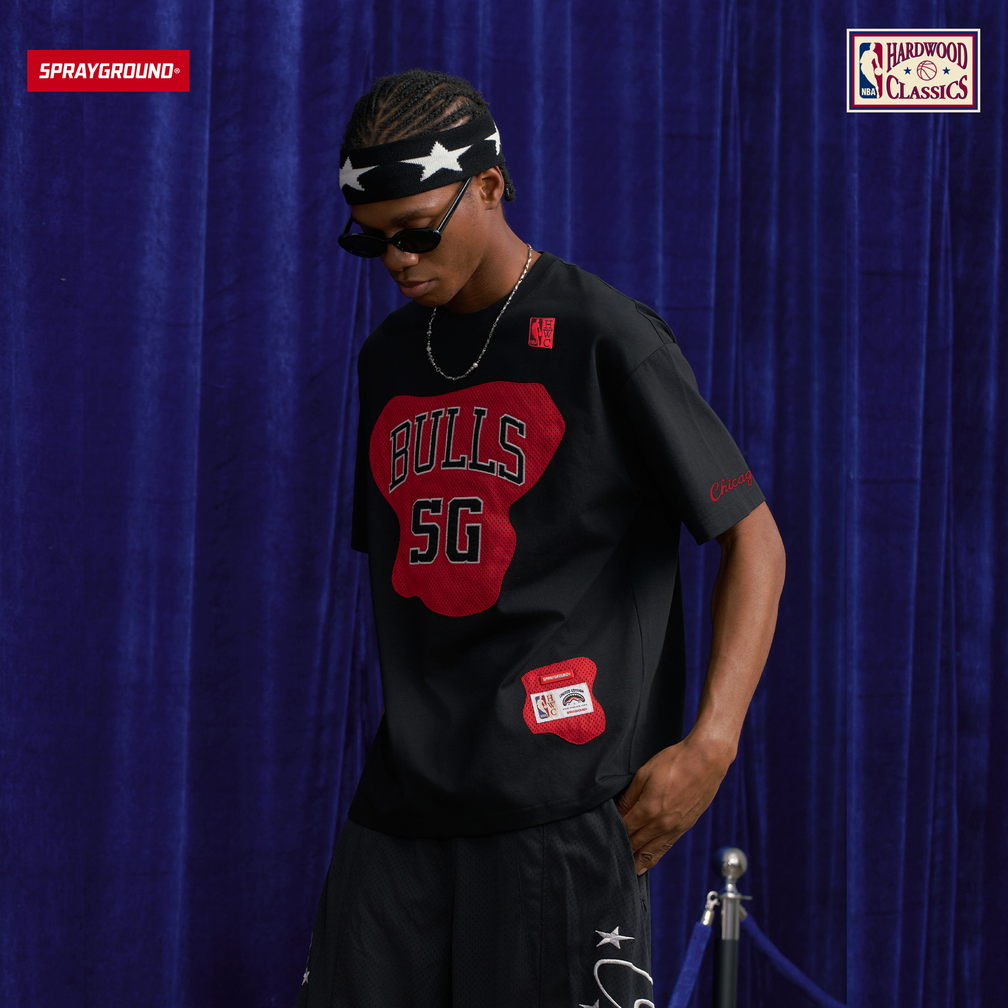 SPRAYGROUND I NBA HWC联名系列鲨鱼嘴短袖T恤美式XB NE220247