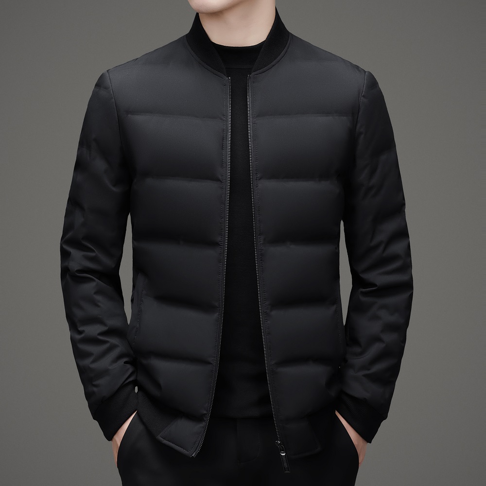 SICHEN/思辰定制  男士冬季纯色厚款极简风休闲外穿长袖羽绒服