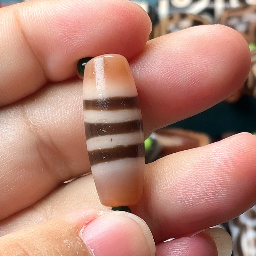 玛瑙/玉髓未镶嵌颈饰小卢朱砂线珠