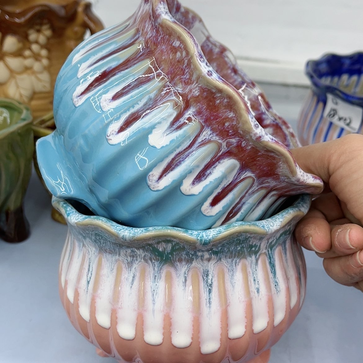 【闪购商品】陶瓷多肉绿植陶瓷花盆