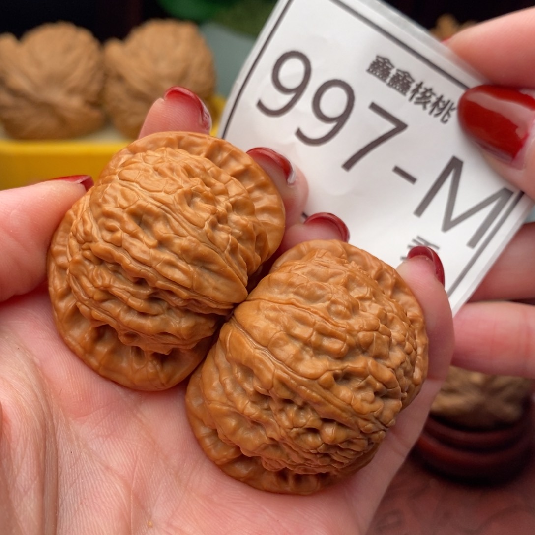 文玩核桃把件白狮41