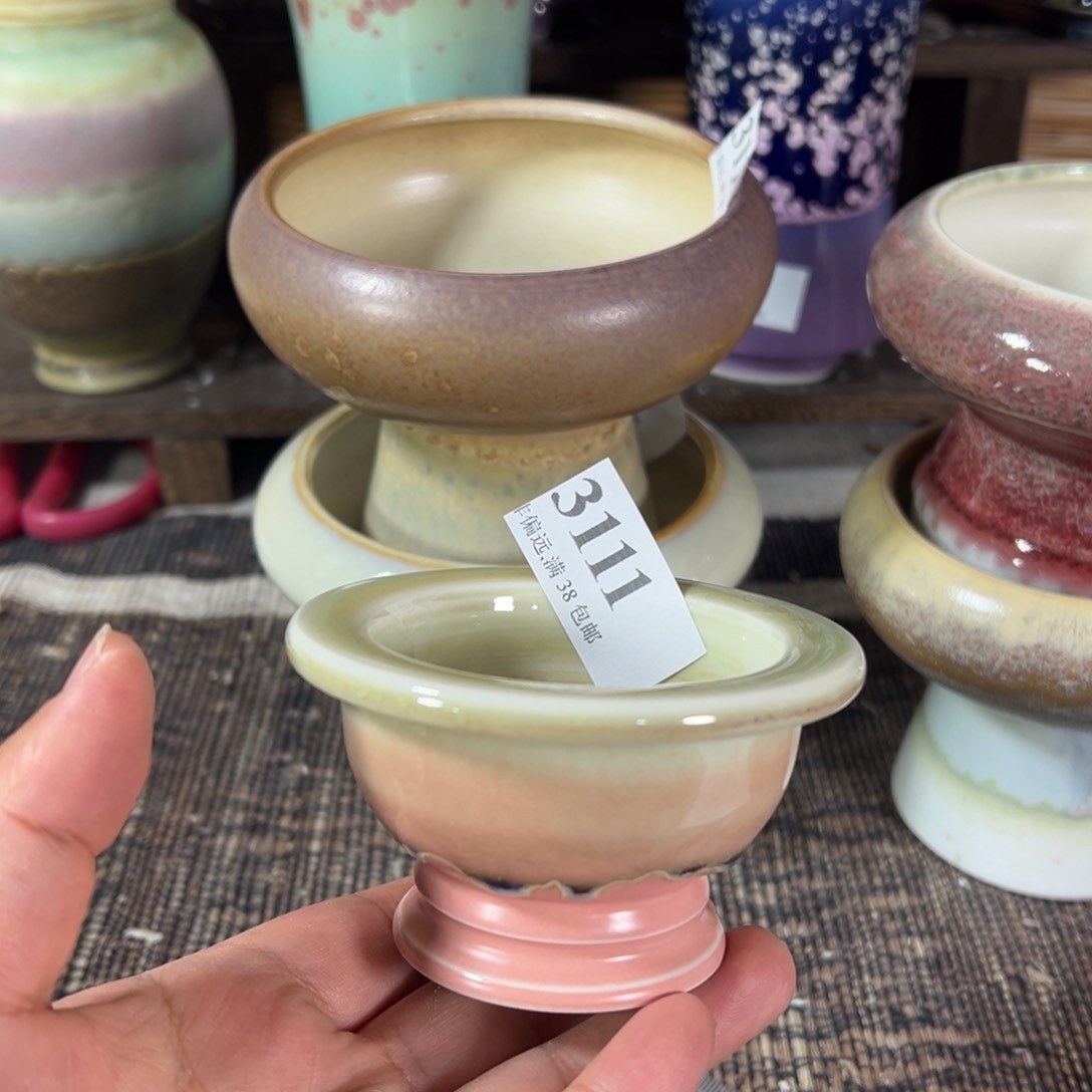 红陶景德镇手工花盆