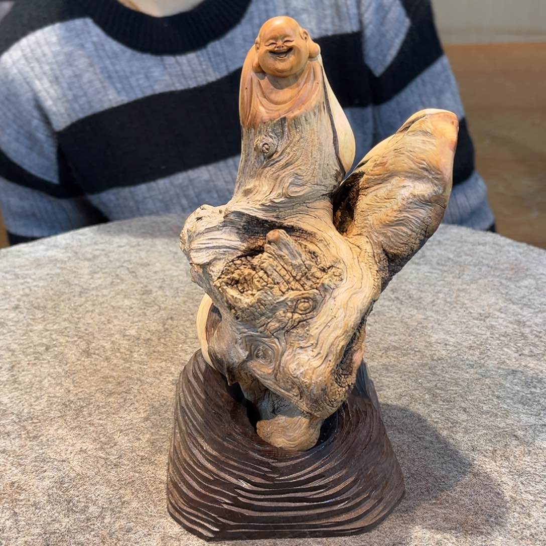 柏木（崖柏）家**蔬根雕摆件工艺品