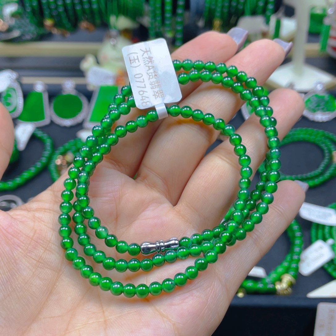 颈饰未镶嵌翡翠项链4