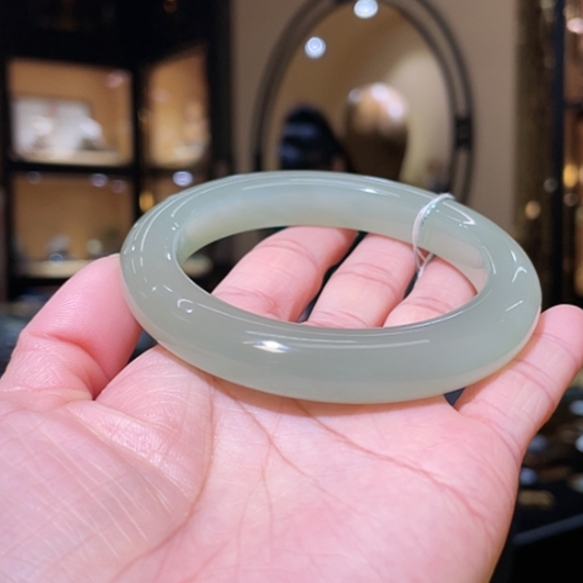 【闪购商品】和田玉手镯未镶嵌60#71.6g