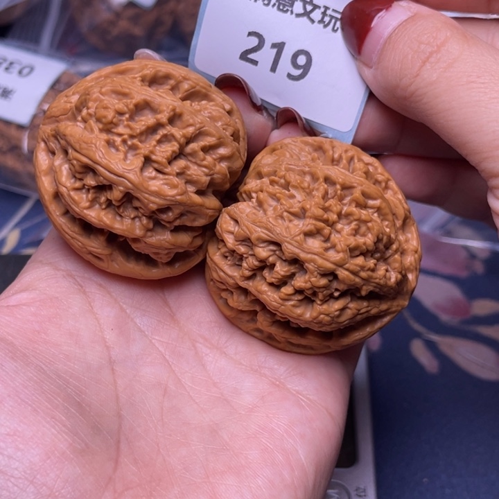 文玩核桃把件粗筋46.219