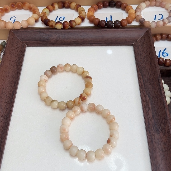 手串菩提根/象牙果卡13干磨苹果珠