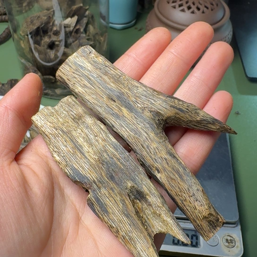 沉香手把件海南陆河高端老块料20克