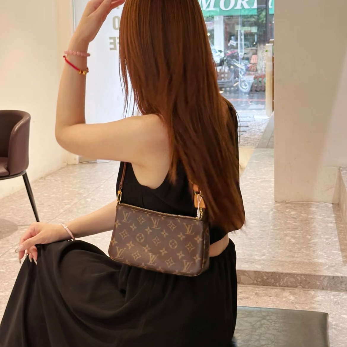 95新 LouisVuitton/路易威登 lv女包现代款全原大麻将 