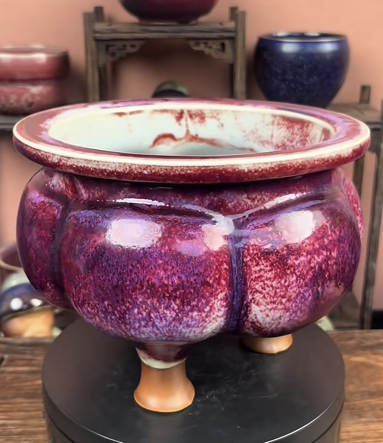 钧美二厂47号釉鬲式三足炉