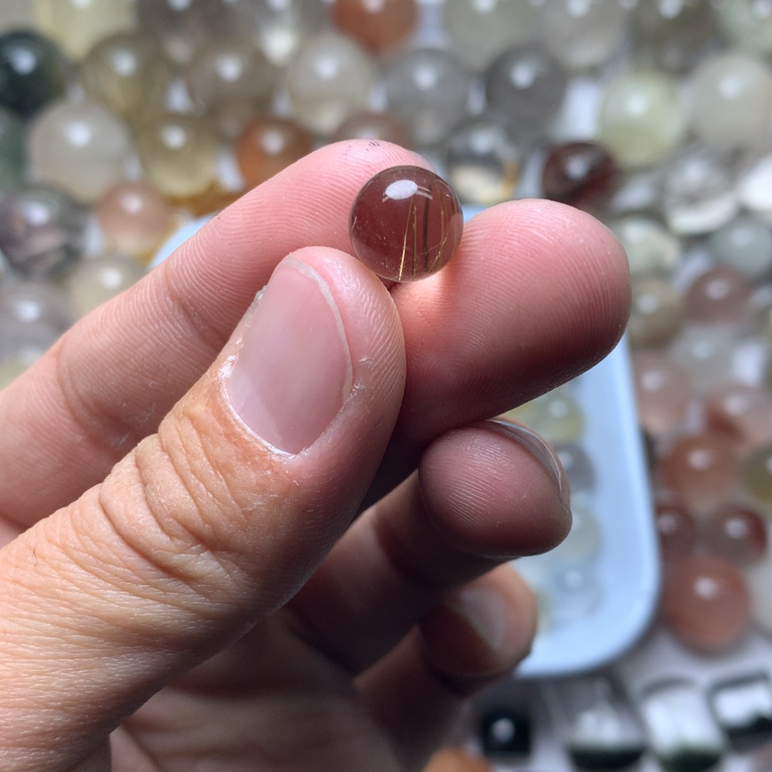 水晶珠宝半成品未镶嵌钱**吖发晶球