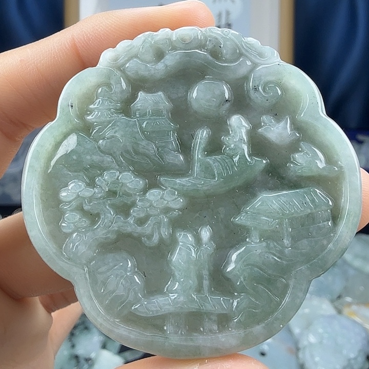 翡翠未镶嵌颈饰翡翠